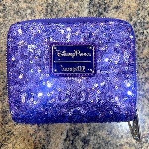 Disney Parks Loungefly purple sequin